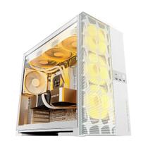 Gabinete Gamer Geometric Future Model 5 Vent Sem Fans Branco