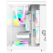 Gabinete Gamer Grodd Clanm Mid Tower Snow Branco conectividade com 1 porta USB 3.0, 2 portas USB 2.0 e entrada para áudio HD Gabinete Gamer Grodd Clanm Mid Tower Snow Branco conectividade com 1 porta USB 3.0, 2 portas USB 2.0 e entrada para áudio HD