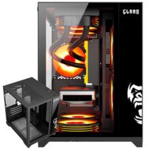 Gabinete Gamer Grodd Clanm Suporta Até 7 Fans Cooler de CPU 160mm e Placa-Mãe ATX Mini-ITX Vidro Temperado Com Ótima Ventilação