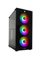 Gabinete Gamer Hayom 3 Fans S/Fonte ATX MidTower Vidro Temperado Preto GB1769