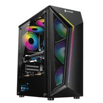 Gabinete Gamer Hayom 4 Fans S/Fonte Atx Vidro Temperado Preto - GB1713