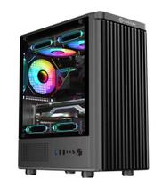 Gabinete Gamer Hayom Gb1727 Mid Tower Para Placas Microatx Com 3 Fans Preto Gabinete Gamer Hayom Gb1727 Mid Tower Para Placas Microatx Com 3 Fans Preto