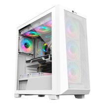 Gabinete Gamer Hayom, GB1780, 4x Fans RGB, EATX, Micro-ATX, USB 3.0, Lateral em Vidro - Branco Gabinete Gamer Hayom, GB1780, 4x Fans RGB, EATX, Micro-ATX, USB 3.0, Lateral em Vidro - Branco