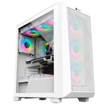 Gabinete Gamer Hayom GB1780, Lateral em Vidro Temperado, 4x Fans RGB, USB 3.0, EATX, Branco