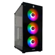 Gabinete Gamer HAYOM, Lateral em Vidro, 3X Fans RGB, Preto - GB1769 Gabinete Gamer HAYOM, Lateral em Vidro, 3X Fans RGB, Preto - GB1769