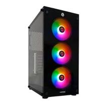 Gabinete Gamer HAYOM MID Tower Lateral em Vidro 3 fan GB1769