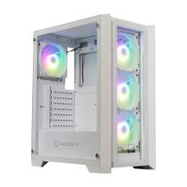 Gabinete Gamer Husky Dome 100, Mid Tower, ATX, Lateral e Frontal em Vidro, Sem FANs, Branco - HGN100BR Gabinete Gamer Husky Dome 100, Mid Tower, ATX, Lateral e Frontal em Vidro, Sem FANs, Branco - HGN100BR