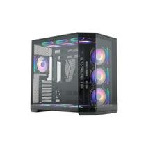 Gabinete Gamer Husky Dome 950, Mid Tower, Iluminação ARGB, ATX, Lateral e Frontal em Vidro, 10x Cooler Fan ARGB, Preto - HGN950PT Gabinete Gamer Husky Dome 950, Mid Tower, Iluminação ARGB, ATX, Lateral e Frontal em Vidro, 10x Cooler Fan ARGB, Preto - HGN950PT