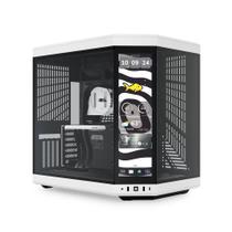 Gabinete Gamer Hyte Y70 Touch Infinite Panda Mid Tower Vidro Temperado Tela Touch 14,9 Branco e Preto