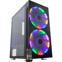 Gabinete Gamer K-Mex Anjo De Combate 2 Fan Led Argb + Fita