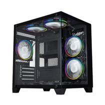 Gabinete Gamer K-MEX Aquario CG-0305 Micro ATX - Preto