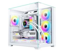 Gabinete Gamer K-mex Aquário CG-W1FD ATX Mega Shark Sem Fans