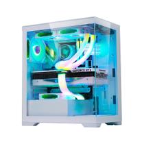 Gabinete Gamer K-mex Aquario Poseidon Atx White W1g4