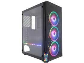 Gabinete Gamer K-Mex Asgard Star RGB Mid Tower - ATX Preto