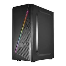 Gabinete Gamer K-Mex CG-02W5 Demon I, Mid Tower, Vidro Temperado, ATX, mATX, ITX, ARGB, Preto Gabinete Gamer K-Mex CG-02W5 Demon I, Mid Tower, Vidro Temperado, ATX, mATX, ITX, ARGB, Preto