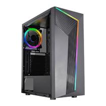 Gabinete Gamer K-MEX CG-XXAA, RGB, Mid Tower, Vidro Temperado, ATX, mATX, ITX, Preto