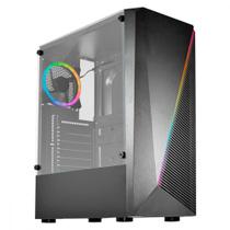 Gabinete Gamer K-Mex Demon I Preto Vidro Temperado ARGB Sem Fan Mid Tower ATX