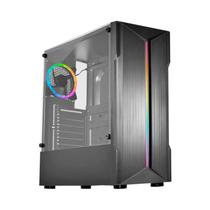 Gabinete Gamer K-MEX Demon II, Lateral em Vidro Temperado, Painel LED ARGB, ATX - CG-06W5 Gabinete Gamer K-MEX Demon II, Lateral em Vidro Temperado, Painel LED ARGB, ATX - CG-06W5