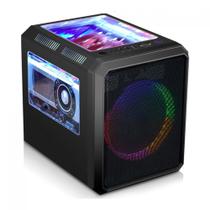 Gabinete Gamer K-Mex Microcraft 03RC - Design Compacto - Micro-ATX - Cooler RGB Incluso - Preto Gabinete Gamer K-Mex Microcraft 03RC - Design Compacto - Micro-ATX - Cooler RGB Incluso - Preto