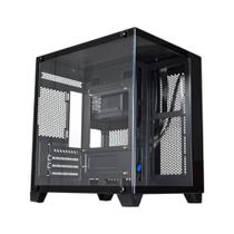 Gabinete Gamer K-Mex SpaceAqua II CGQN24 V2 - Lateral em Vidro Temperado - M-ATX - USB 3.2 - Preto