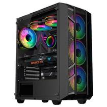 Gabinete Gamer Kalkan Alfern, Mid Tower, Vidro Temperado, ATX, Sem Fonte, Sem Fans, Preto, KLK00034
