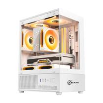 Gabinete Gamer Kalkan Hakon Mid Tower m-ATX Branco Gabinete Gamer Kalkan Hakon Mid Tower m-ATX Branco