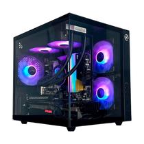 Gabinete Gamer Kalkan Midgard Aquário S/Fan S/Fonte Micro-ATX Preto - KLK00039