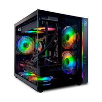Gabinete Gamer Kalkan Midgard RGB Micro-ATX Aquário Sem Fans Preto