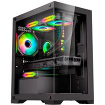 Gabinete Gamer Kmex CG-12H5 Poseidon Led RGB