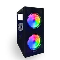 Gabinete Gamer Ktrok 2 Fans RGB Lateral Acrílico KT-15 Gabinete Gamer Ktrok 2 Fans RGB Lateral Acrílico KT-15