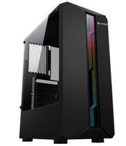 Gabinete Gamer Led Rgb Hayom Gb1724 Preto Vidro Temperado
