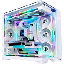 Gabinete Gamer Lian Li O11 Vision Compact, E-ATX, Lateral em Vidro Temperado, Branco - O11VPW-M WHITE Gabinete Gamer Lian Li O11 Vision Compact, E-ATX, Lateral em Vidro Temperado, Branco - O11VPW-M WHITE