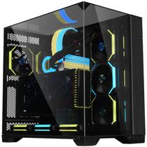 Gabinete Gamer Lian Li O11 Vision Mid Tower Vidro Temperado E-ATX Black Sem Fonte Sem Fan O11VX BLACK Gabinete Gamer Lian Li O11 Vision Mid Tower Vidro Temperado E-ATX Black Sem Fonte Sem Fan O11VX BLACK