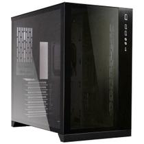 Gabinete gamer lian li pc-011 dynamic preto lateral/ frontal em vidro