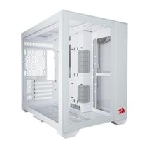Gabinete Gamer Lian Li x Redragon O11DYNAMIC Mini Vidro Temperado Mini Tower Branco - 011DMINI-RD-W Gabinete Gamer Lian Li x Redragon O11DYNAMIC Mini Vidro Temperado Mini Tower Branco - 011DMINI-RD-W
