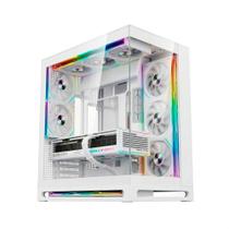 Gabinete Gamer Liketec Cygnus Snow, ATX, Mid Tower, Vidro Temperado, Branco - LT-GB-CYGNUS-SNOW-V1