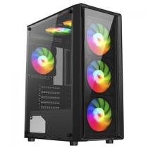Gabinete Gamer Liketec Sigma Com 3 Fans RGB ATX Preto Gabinete Gamer Liketec Sigma Com 3 Fans RGB ATX Preto