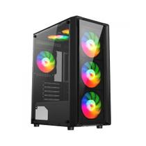 Gabinete Gamer Liketec Sigma, Mid Tower, Vidro Temperado, ATX, Sem Fonte, Com 3 Fans