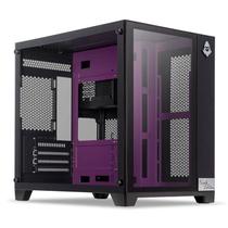 Gabinete Gamer Mancer CV300 Purple Edition, Mid-Tower, Lateral de Vidro, Preto e Roxo, MCR-CV300-PEBK