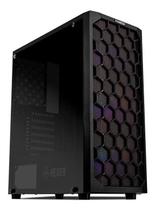 Gabinete Gamer Mancer Hexer, Rainbow, Mid-Tower, Lateral De - Congratulations Store