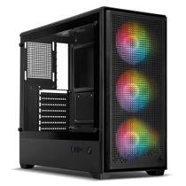 Gabinete Gamer Mancer Mugen 3 Fans S/Fonte Full-Tower Lateral De Vidro Preto - MCR-MGN-BK Gabinete Gamer Mancer Mugen 3 Fans S/Fonte Full-Tower Lateral De Vidro Preto - MCR-MGN-BK