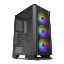 Gabinete Gamer Mancer Narok, RGB, Mid-Tower, Lateral de Vidro, Com 3 Fans, Preto, MCR-NRK-RGB01