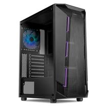 Gabinete Gamer Mancer Revenant, RGB, Mid-Tower, Lateral de Vidro, Com 1 Fan, Preto, MCR-RVNT-BK01