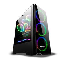 Gabinete gamer master com 3 fans rgb c/ controle maxracer