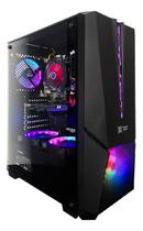 Gabinete Gamer Maxtro 3403B Com 2 Fan Rgb Lateral Vidro