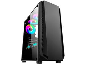 Gabinete gamer micro atx/ atx/ itx sem fonte pantera i cg-10rk preto k-mex
