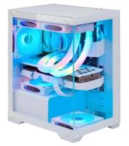 Gabinete Gamer Micro Atx Metalred M6 Mini Sem Fans Pc Branco