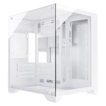 Gabinete gamer micro atx sem fan sem fonte duex dxga270-2 wh branco