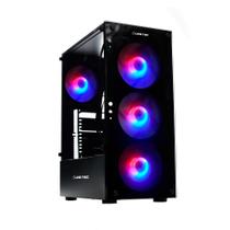 Gabinete gamer mid tower 3 fan rgb sem fonte liketec matrix lc-at-matrix-2022