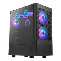 Gabinete gamer mid tower 3 fans sem fonte talos e3 mesh preto gamdias